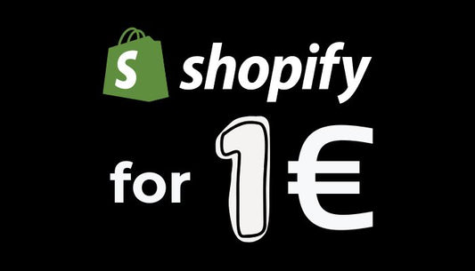 Register Shopify for Just 1€